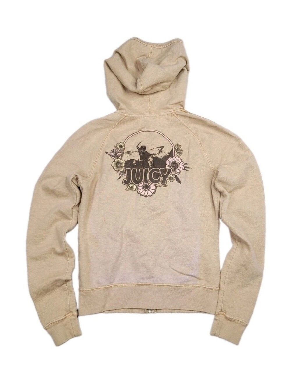 Vintage Juicy Couture Womens Small Surf Surfer Chick GRAIL Y2K Hoodie USA Made
